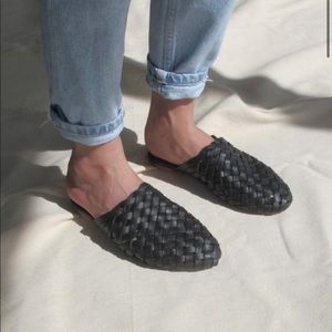 St. Agni Bunto Woven Loafer, Size 38, Black